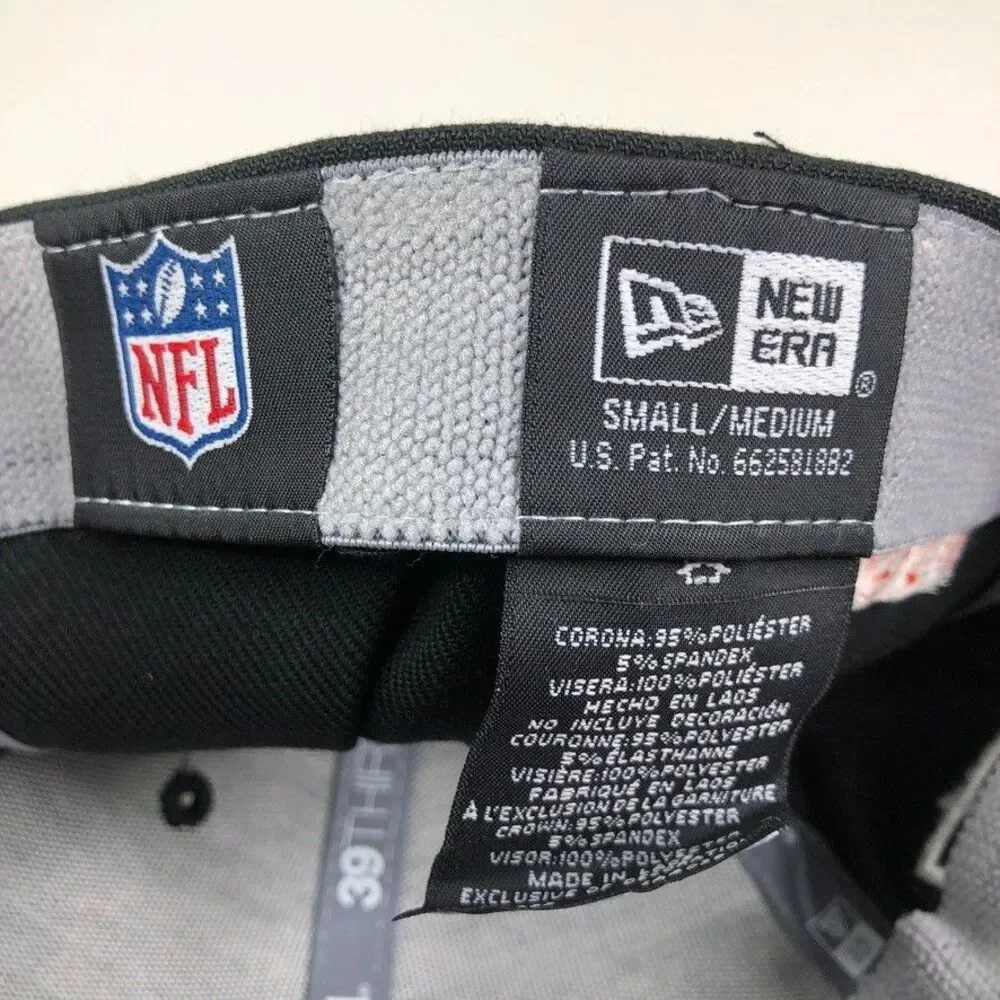 New Era Chicago Bears Salute To Service Hat Cap 39Thirty Flex S/M Black Camo NWT